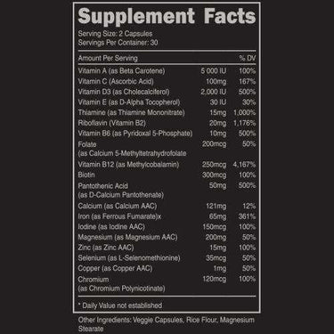 Bucked Up Stag Multivitamin Men's | Builtathletics.com | $29.95 | Supplement | health & wellness, Men's Health, multivitamin